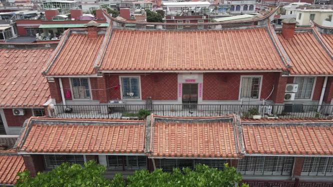 航拍福建泉州古城古建筑