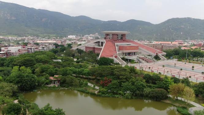 航拍福建泉州闽台缘博物馆