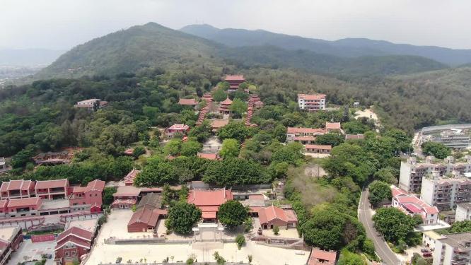 航拍福建泉州南少林寺