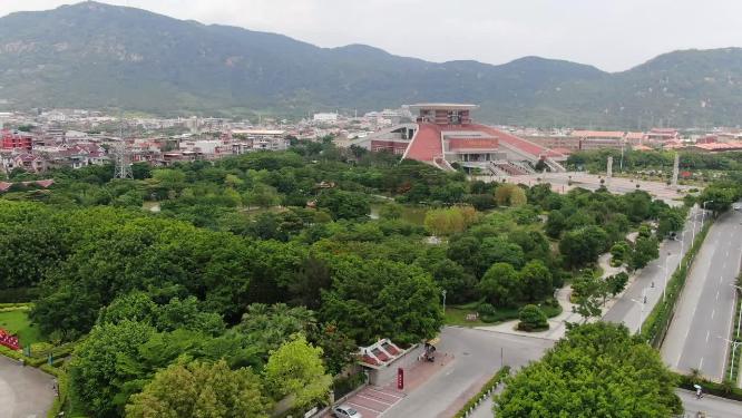 航拍福建泉州闽台缘博物馆