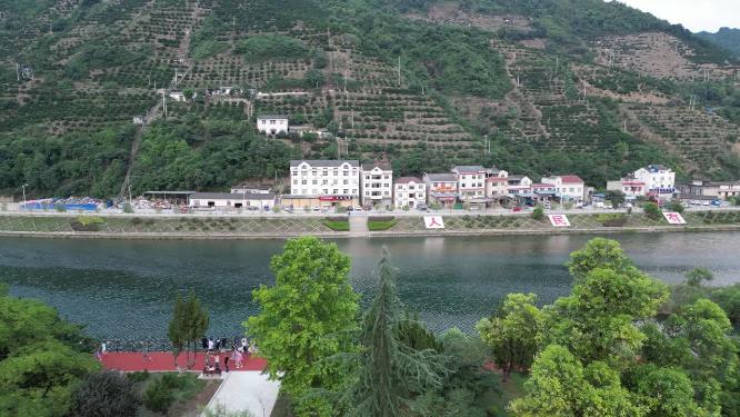 航拍湖北宜昌兴山县建设
