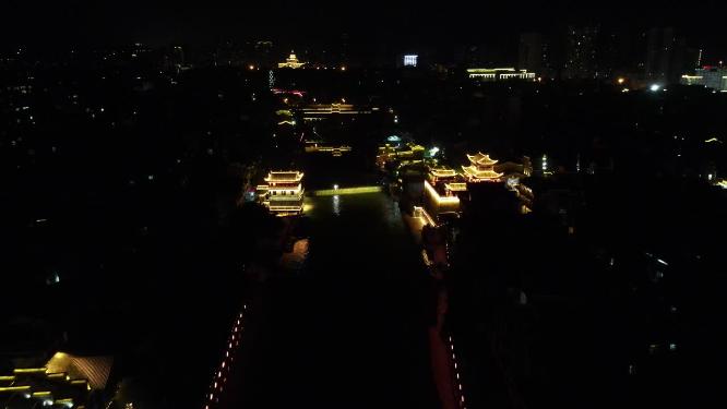 湖南吉首湘西州城市建设夜景