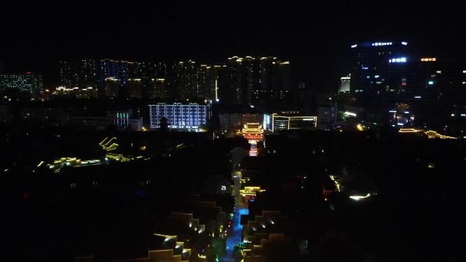 湖南吉首湘西州城市建设夜景