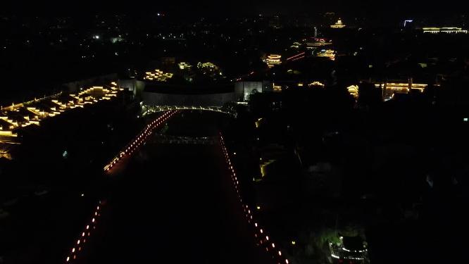 湖南吉首湘西州城市建设夜景