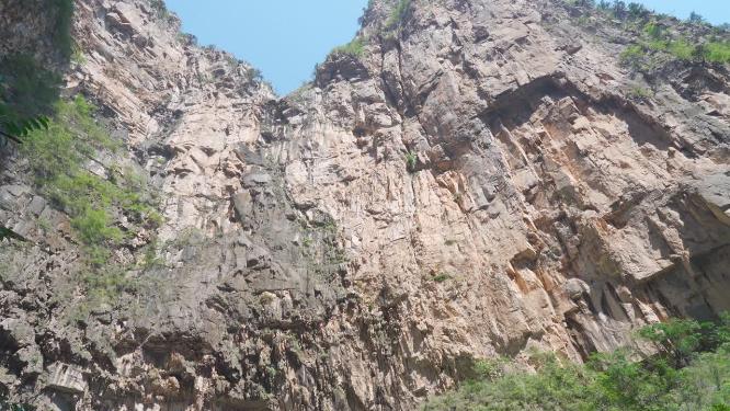 太行山山水峡谷风景实拍