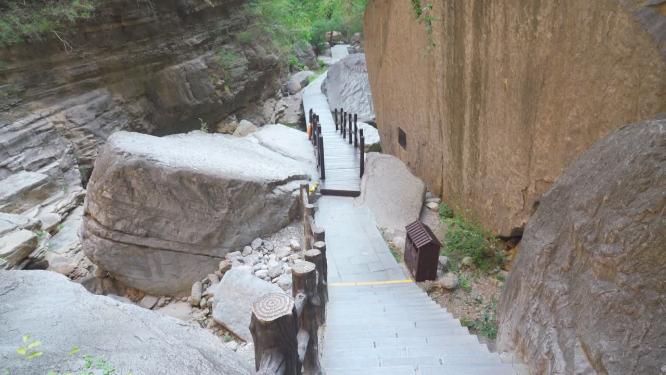 太行山山水峡谷风景实拍