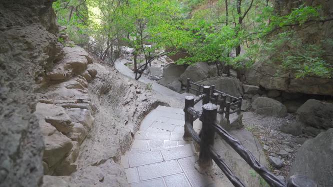 太行山山水峡谷风景实拍