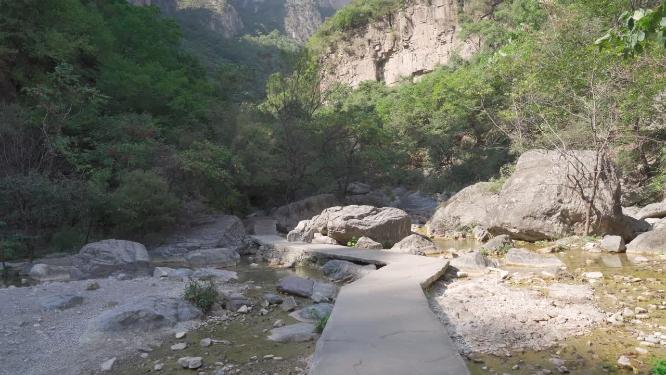 太行山山水峡谷风景实拍
