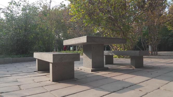 城市公园空镜头实拍