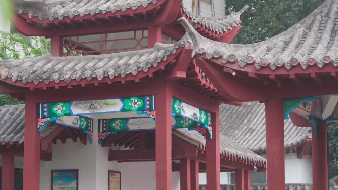 古典园林建筑空镜头实拍