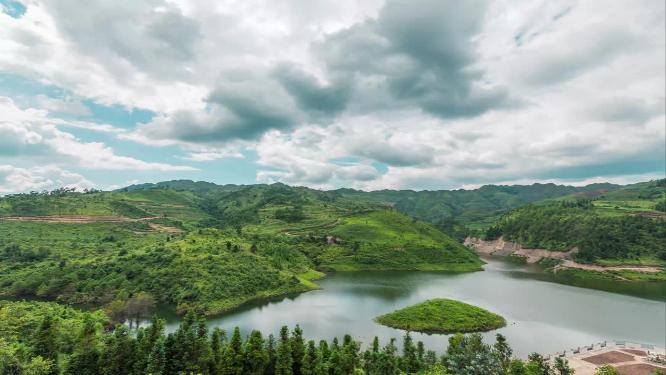 绿水青山延时视频