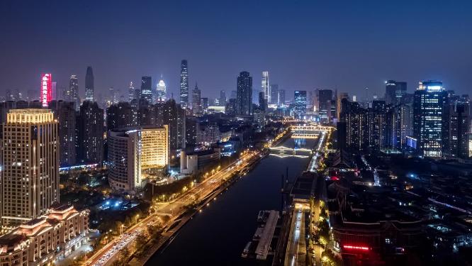 天津城市车流延时