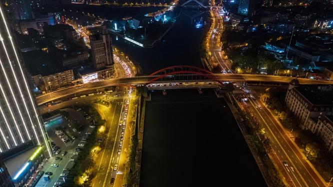 天津城市夜景延时