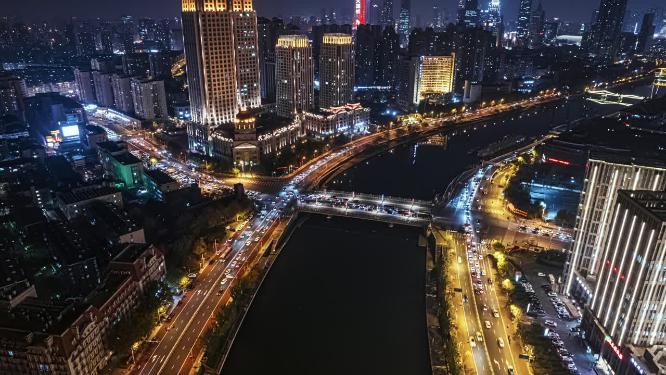天津城市夜景延时