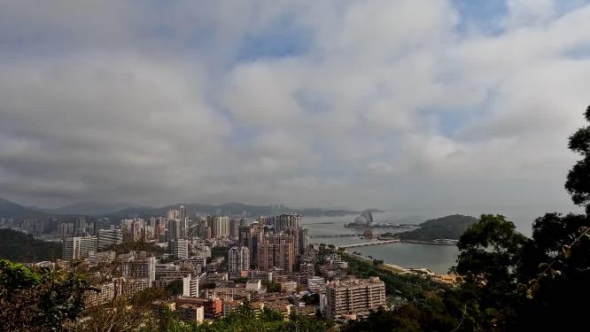 珠海城市穿云延时拍摄
