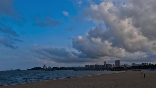 延时拍摄海边的海景房