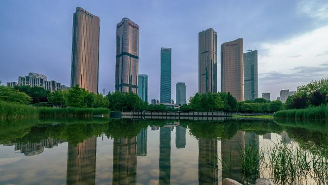 北京市大望京公园延时