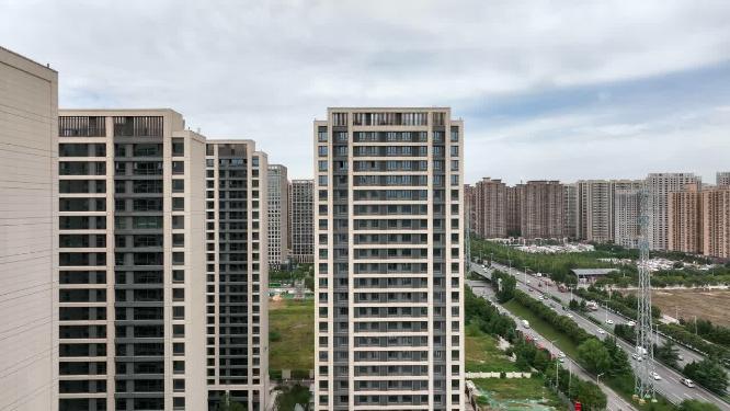 城市西三环合集西安城市风光素材城市绿化
