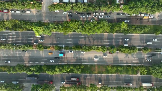 城市西三环合集西安城市风光素材城市绿化