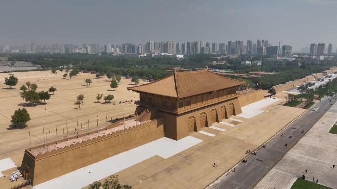 西安大明宫国家遗址公园航拍合集丹凤门
