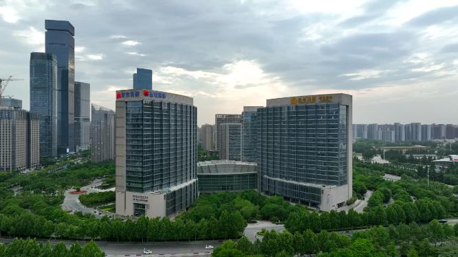 西安高新航拍西安宣传片都市之门