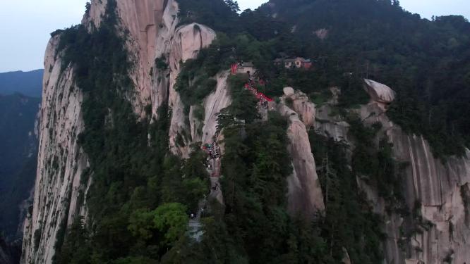 华山日出渭南华阴陕西旅游宣传华山航拍