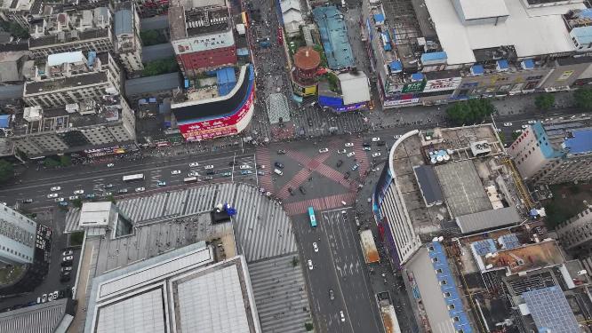 长沙司门口步行街航拍