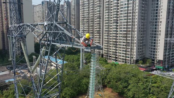 航拍中国电网工程