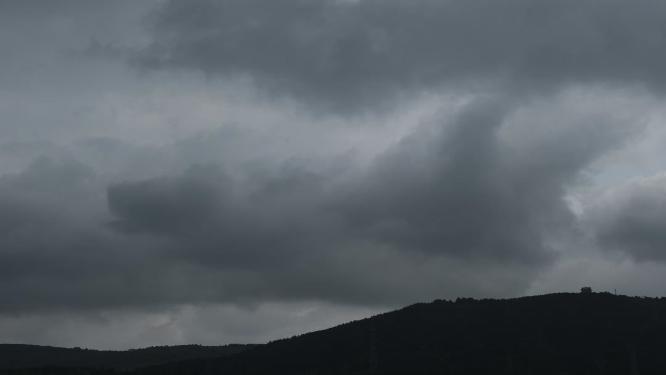雷雨天气天空乌云滚动6K延时实拍