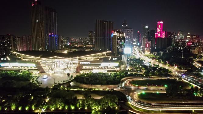 沈阳K11购物艺术中心夜景航拍