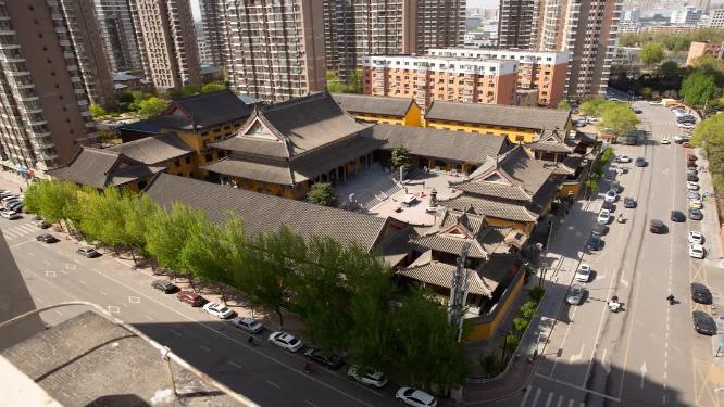 俯瞰沈阳八王寺全景延时