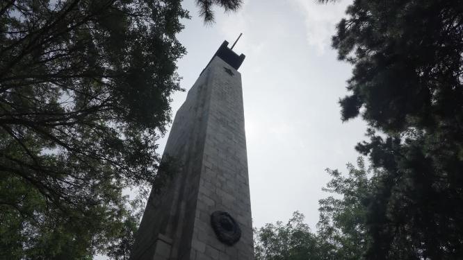 苏联红军阵亡战士纪念碑全景延时