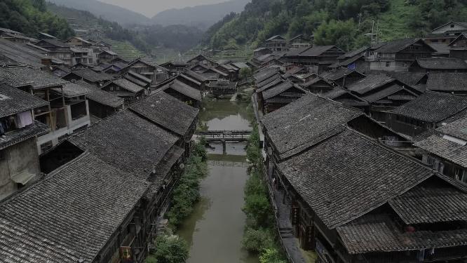 贵州肇兴侗寨小桥风景