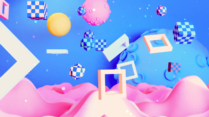 视觉色彩星球创意世界