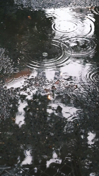 水滴素材：下雨 雨落 