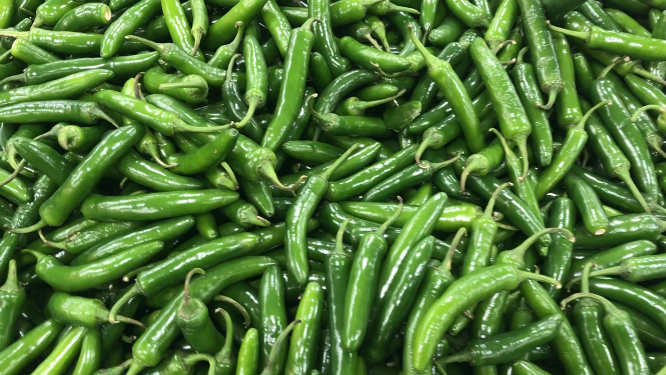 菜市场辣椒特写
