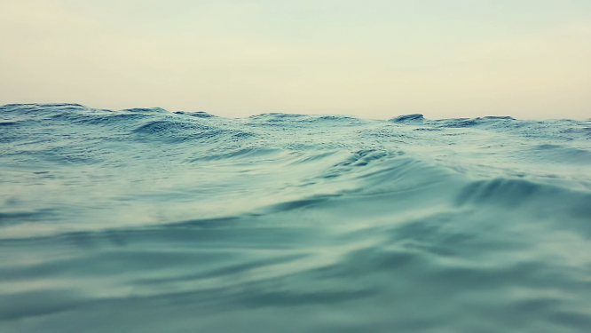 流动的海水