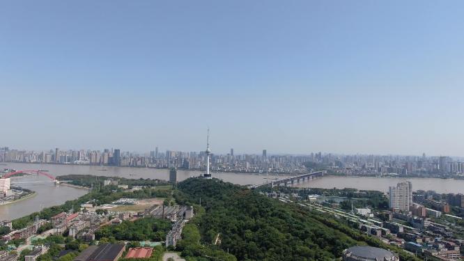 湖北武汉龟山电视塔航拍
