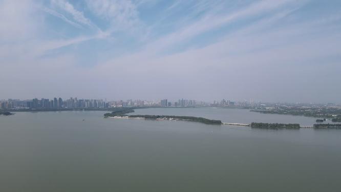 湖北武汉珞珈山风景区航拍
