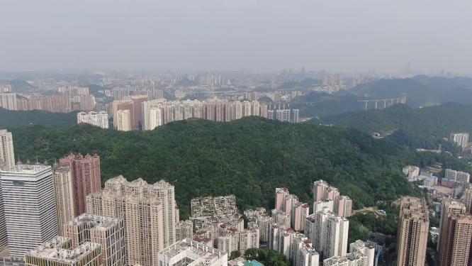 航拍贵阳花果园