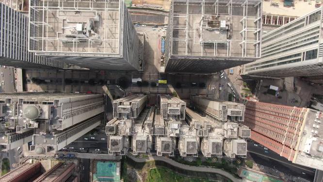 航拍贵阳花果园城市高楼住宅小区