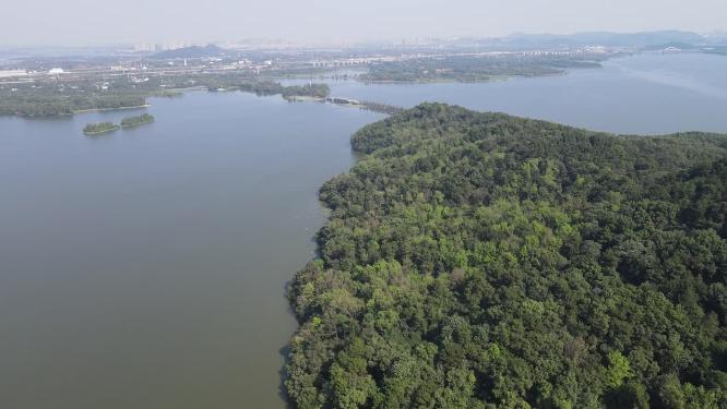 湖北武汉东湖5A景区航拍