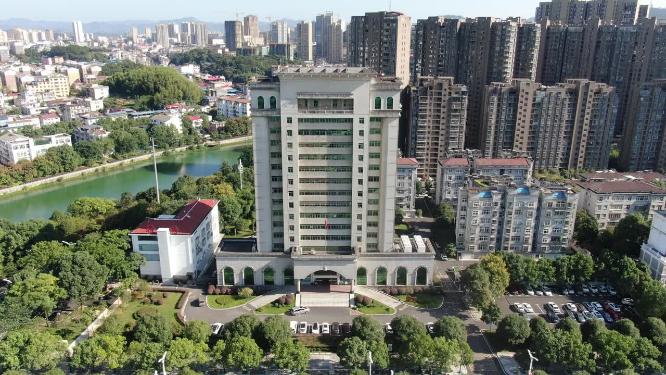 航拍湖北咸宁财政局