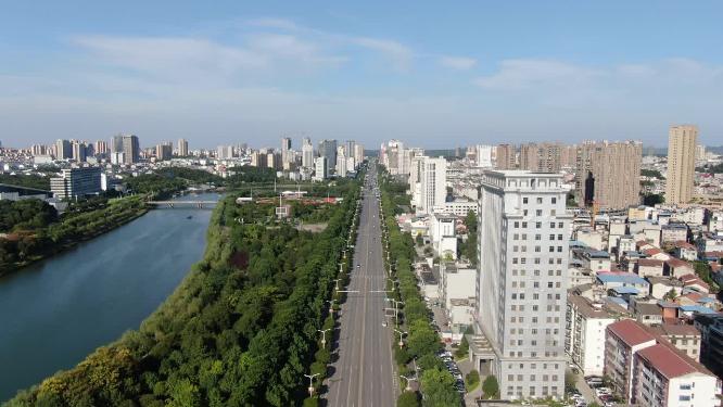 航拍武汉城市建设