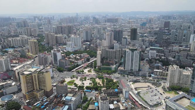 航拍贵阳城市建设