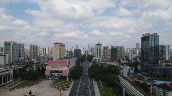 广西南宁城市交通航拍