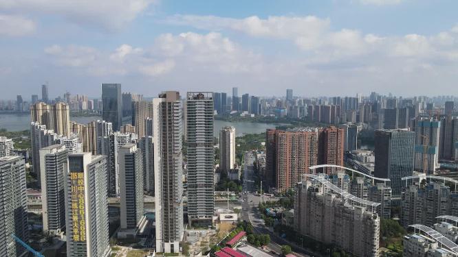 航拍贵阳城市建设