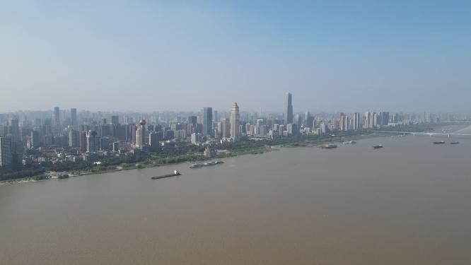 航拍武汉城市全景