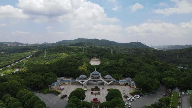 航拍南宁青秀山5A景区
