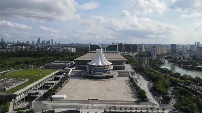 航拍南宁国际会展中心